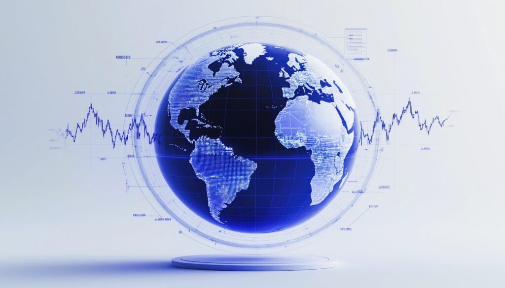 Globe with integrated analytics graphs — representing So-Xperts’ comprehensive digital marketing solutions.